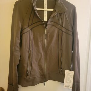 Lululemon Track Jacket Luon. Olive Brown. New With Tags. Size 8.